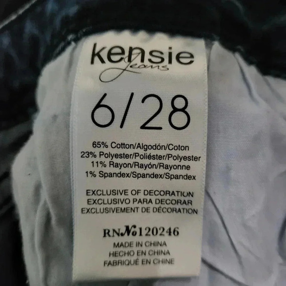 Kensie distressed ankle capris‎ jeans Size 6/28 - Picture 9 of 12